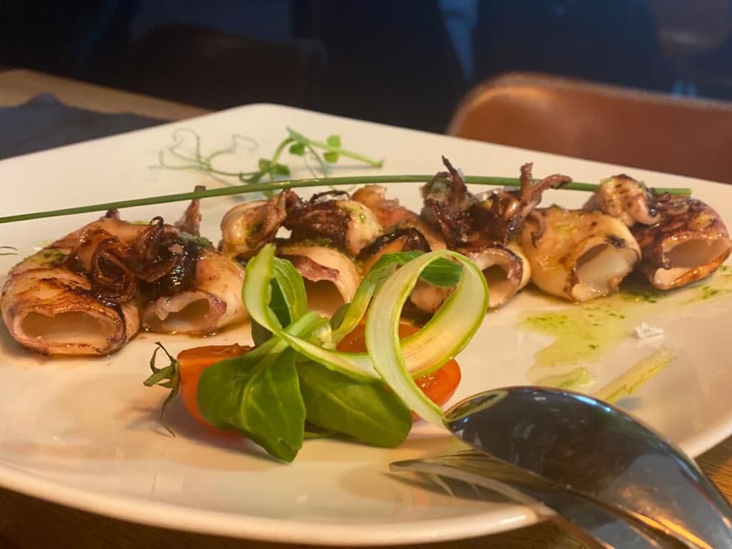 Chipirones a la plancha de El Llagar de Trascorrales